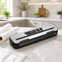 Mini scelleuse alimentaire sous vide électrique portable en acier inoxydable semi-automatique avec écran numérique