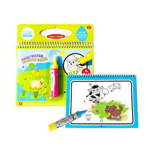 Produits en gros Jouets à dessiner Jouets d'apprentissage Livres de coloriage Livre d'eau magique avec stylo à peinture à l'eau