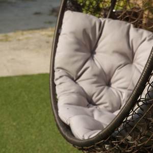 Fauteuil suspendu en forme de <span class=keywords><strong>cocon</strong></span>, prix d'usine, une place, en rotin, meubles de patio pour jardin, salon, meubles d'extérieur en métal et tissu - Product Image 5