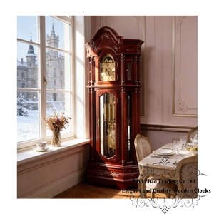 Orologio <span class=keywords><strong>a</strong></span> <span class=keywords><strong>Pendolo</strong></span> Meccanico da Collezione Antico, in Legno Massello, con Fasi Lunari, Chiusura Notturna e Movimento <span class=keywords><strong>Hermle</strong></span> - Product Image 3