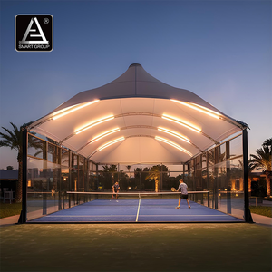 Pista <span class=keywords><strong>de</strong></span> Pádel Deportiva Inteligente para Exteriores con Cubierta <span class=keywords><strong>de</strong></span> Membrana <span class=keywords><strong>de</strong></span> PVDF, Kits <span class=keywords><strong>de</strong></span> Pista <span class=keywords><strong>de</strong></span> Pádel <span class=keywords><strong>de</strong></span> Lujo con Estructura <span class=keywords><strong>de</strong></span> Acero y Techo - Product Image 1