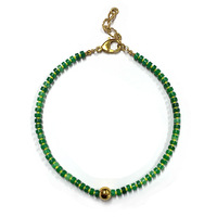 Collar de Cuentas Gruesas de Moda para Vacaciones, con Piedra de Ágata Natural, Ajustable, Joyería de Diseño para Mujer