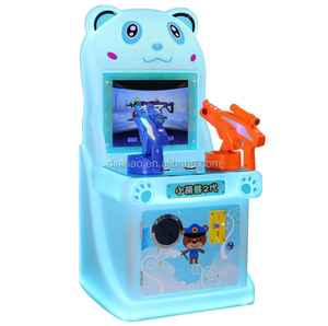 Máquina de Juegos Arcade Operada con Monedas para Niños, Serie Oso, con Juegos de Disparos/Carreras/Pesca, de Metal y Plástico, Versión en Inglés - Product Image 2