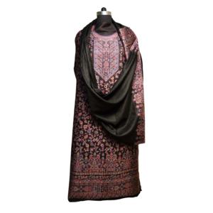 ชุดสلوار คามีซ ผ้าไหมอินเดียคุณภาพสูง พร้อมผ้าคลุมไหล่ ชุดสตรีแบบยังไม่ได้ตัดเย็บ พร้อมผ้าคลุมไหล่เข้าชุด ชุดสตรีผ้าขนสัตว์ - Product Image 4