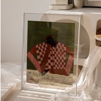 Cadre photo mural transparent double face en alliage d'aluminium A3/A4 sur mesure, pour affiches 4K et puzzles
