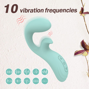 Vibrador de Clítoris y Punto G de Doble Motor y 10 Velocidades para Mujer, Resistente al Agua IPX7, Recargable por USB, de Silicona Flexible, Personalizable OEM/ODM - Product Image 6