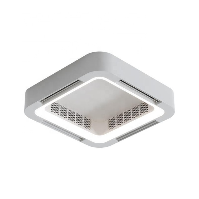 45W Simple Modern LED Chandelier Bladeless Ceiling Fan with Light Intelligent Remote Control Via APP for Living Room