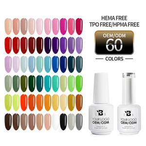 BOZLIN HEMA TPO FREE 60 Pure Colors 15 ml Gel de uñas UV <span class=keywords><strong>semipermanente</strong></span> 3 en 1 Esmalte de uñas de gel de un solo paso - Product Image 2