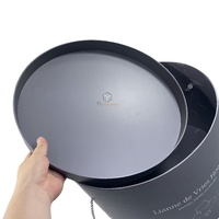 Cajas Redondas de Cartón Grandes de Lujo Personalizadas, Impresas, Lisas, con Asas, Laminación Mate, Recubrimiento UV y Forro de Esponja