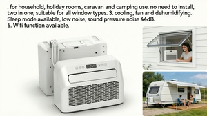 Climatiseur portable mini-split électrique R290, refroidissement uniquement, 5000 BTU, avec WiFi, pour voiture, camping-car, hôtel et camping en plein air - Product Image 2
