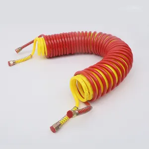 Manguera de retroceso de camión suave sin olor/tubería de aire de remolque de nailon Pa Pu/manguera espiral de tubo de aire