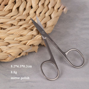 Di alta qualità argento smalto a specchio di bellezza cura del sopracciglio forbici trucco affilato per unghie cuticola in acciaio inox sopracciglia pinzette - Product Image 2