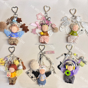 Porte-clés DIY, ensemble de vêtements pour déguisement, porte-clés tendance, breloques de téléphone, accessoires de sac DIY, produit en gros - Product Image 3