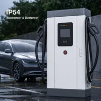 Chargeur DC pour véhicules électriques certifié CE 120 kW, norme européenne CCS2, borne de recharge rapide au sol avec OCPP 1.6J pour flotte commerciale