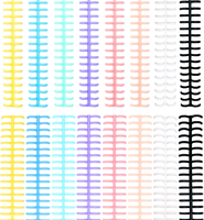 Bobines de reliure en spirale en plastique colorées épines de reliure de peigne pour les fournitures scolaires de bureau de fichier de Document d'affaires d'étudiant