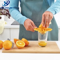 Presse-agrumes manuel en plastique facile à nettoyer en forme de fleur de qualité alimentaire Presse à main Presse-citron orange Presse-agrumes pour la fabrication de jus de fruits