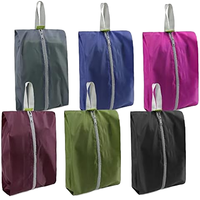 BeeGreen 6 pièces Portable voyage chaussure organisateur fermeture à glissière danse essentiel poignée de rangement coloré Nylon Design cadeaux pour hommes