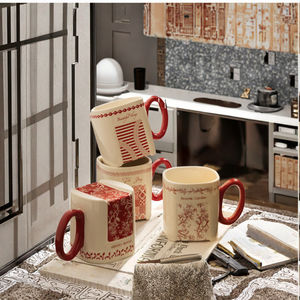 Taza de Café de Cerámica de 200 ml con Diseño Floral Romántico Estilo Francés - Regalo Empresarial, Apta para Lavavajillas y Microondas - Product Image 3