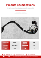 Câble de faisceau de câbles E00056 Fabricant d'assemblage Jst Cabl personnalisé Molex Zh Ph Gh Sh Vh Adaptateur Connecteur Câble électrique de voiture
