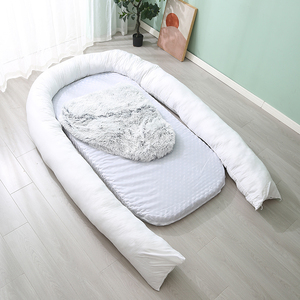 Kunst pelz Flauschig Lang Plüsch Hunde bett Maschinen wasch bar Weich Warm Ellipse Haustier bett Umwelt freundlich Bequem mit abnehmbarer Abdeckung - Product Image 4
