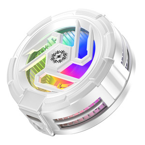 TL23 Semiconductor Magnetic Cooling Fan RGB LED Phone Esports Gaming Cooler Type C Interface White - Product Image 1