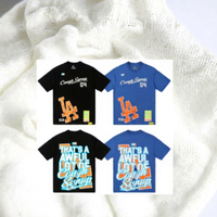 Kaos Pria Oversize Kasual Desain Cetak THAT'S AWFUL LOT COUGH SYRUP 100% Katun Lengan Pendek Putih Berkualitas Tinggi Worsted