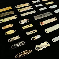 Étiquette métallique personnalisée avec logo, étiquette suspendue pour sac, étiquettes en cuir, badge métallique personnalisé pour vêtements, étiquette métallique, étiquette pour vêtements