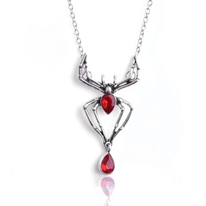 Collier Gothique Sombre <span class=keywords><strong>Starscream</strong></span> en Alliage Plaqué Argent, Bijoux Fantaisie, Vente en Gros, Style Européen, pour Halloween - Product Image 1