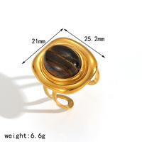 Ensemble de bijoux en pierre naturelle, collier, bague, boucles d'oreilles, acier inoxydable, titane, ambre, style vintage français, cadeau pour femmes