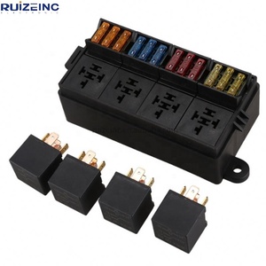 Nouveau boîtier électrique central boîte de relais de voiture multicanal boîte à fusibles 12 voies siège de fusible de véhicule multi-voies - Product Image 2