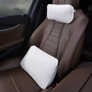 Set di Supporto Lombare Ergonomico di Lusso YECAI per <span class=keywords><strong>Auto</strong></span>, Cuscino per il Collo in Memory Foam, Poggiatesta Traspirante in Pelle per <span class=keywords><strong>Auto</strong></span> - Product Image 5