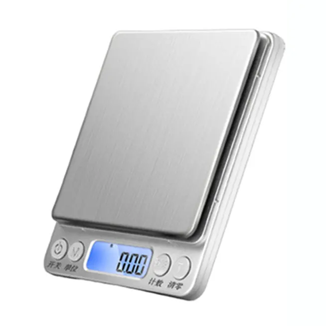 I2000 3KG/0.1G 500g/0.01g Accuracy Electronic Digital Kitchen Food Jewelry Scale