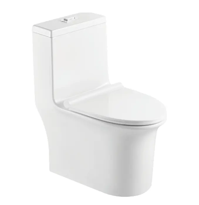 होटल घर के बाथरूम एक टुकड़ा सफेद मिट्टी के सेनेटरी वेयर डब्ल्यूसी शौचालय एक टुकड़ा नीचे धोने शौचालय
