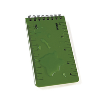 Cahier intelligent tout temps pour randonnée en plein air relié en spirale à feuilles mobiles imperméable à l'eau réutilisable en papier de poche avec porte-stylo