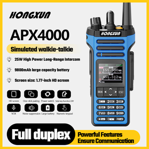 Radio bidirectionnelle portable HX APX4000 pleine bande 25W longue portée avec fonction répéteur GPS 0-25KM style industriel - Product Image 3