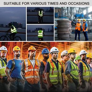 <strong>Hi</strong> <strong>Vis</strong> Black &amp; Blue Polyester Jacket for Soccer Training Construction Reflective Strips for High Visibility Security Safety Vest - Product Image 5