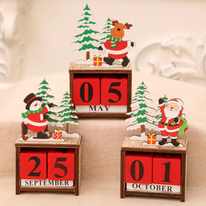New Christmas decoration, wooden creative <b>calendar</b>, home decor item, <b>calendar</b>, children's DIY gift. - Product Image 3