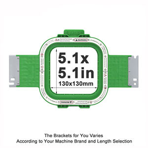 Marco de bordado magnético Mighty Hoop para Janome MB4, MB7, 1 MB7, <span class=keywords><strong>Elna</strong></span> 940, 970, máquina de bordado de una sola cabeza - Product Image 3