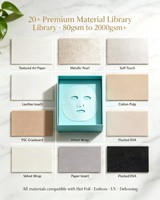 Boîte de rangement de luxe personnalisée pour masques faciaux, avec logo doré, emballage coulissant en carton pour ensemble de masques en feuille – Édition USA