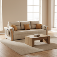 Canapé-lit et fauteuil de loisirs modernes et minimalistes, extensibles, en tissu écologique, pour salon, chambre et bureau