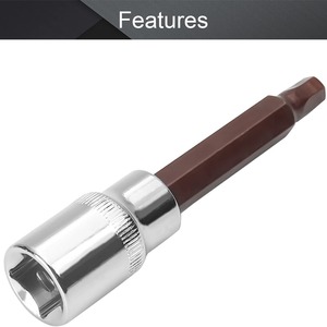 Nanrui 1/2 In Hex <b>Socket</b> Chrome Plated Industrial Grade Automotive Repair <b>Impact</b> Wrench Bit - Product Image 1