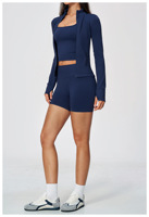 Pantalons droits pour femmes, shorts de sport sans couture, pantalons de yoga sexy, débardeur, ensemble de vêtements de sport, veste de yoga, ensemble veste de yoga