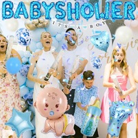 Meistverkauftes Grenzüberschreitendes Baby-Shower-Ballon-Set, Geschlechts-Enthüllungs-Party-Dekoration mit Baby-Fußabdruck für Szenengestaltung