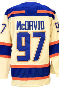 Jersey Hoki Es Jahitan Atas 2025 Baru 29 Leon Draisaitl 97 Connor McDavid 18 Hy-man 93 Nugent-Hopkins 74 Skinner - Product Image 2