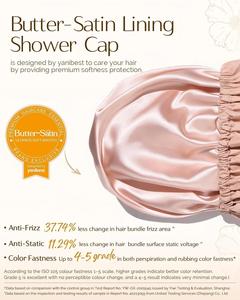 <span class=keywords><strong>Bonnet</strong></span> <span class=keywords><strong>de</strong></span> douche doublé en satin <span class=keywords><strong>pour</strong></span> femmes, réutilisable, imperméable, grand <span class=keywords><strong>bonnet</strong></span> <span class=keywords><strong>de</strong></span> <span class=keywords><strong>bain</strong></span> avec bande élastique douce, bonnets <span class=keywords><strong>de</strong></span> protection capillaire <span class=keywords><strong>de</strong></span> luxe (rose) - Product Image 3