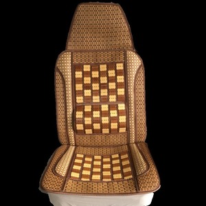 Cojín para Asiento de Camión Oumandelong, Tiras de Bambú, Soporte Lumbar Fijo, para Camión Ligero, Color Beige Café - Product Image 1