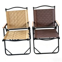 Chaise pliante d'extérieur robuste et stable avec accoudoirs, de qualité supérieure, moderne et portable, pour le camping, les pique-niques, la plage, la pêche, la maison et le jardin