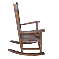 Nouvelle chaise berçante moderne en cèdre pour une utilisation intérieure et extérieure, siège confortable en bois naturel, bascule personnalisée