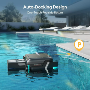 Robot nettoyeur de piscine solaire, étanche, durable et portable pour piscines hors sol avec télécommande et <span class=keywords><strong>panier</strong></span> filtrant de 6L - Product Image 4
