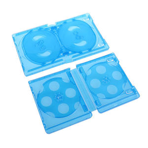 Boîte de rangement pour CD/DVD double face à 10 emplacements, personnalisée en usine, en plastique épais anti-rayures, pour voiture, maison, bureau - Product Image 1